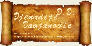 Đenadije Damjanović vizit kartica